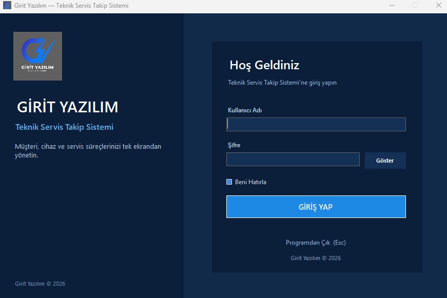 Teknik Servis Yazılımı